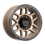 18X9 KMC KM544 MESA MATTE BRONZE W/ BLACK LIP 8X165.1