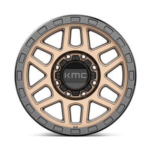 18X9 KMC KM544 MESA MATTE BRONZE W/ BLACK LIP 8X170