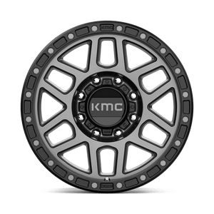 18X9 KMC KM544 MESA SATIN BLACK W/ GRAY TINT 8X180