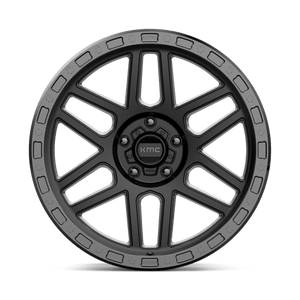 20X9 KMC KM544 MESA SATIN BLACK W/ GLOSS BLACK LIP 5X150