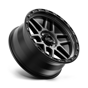 17X8.5 KMC KM544 MESA SATIN BLACK W/ GRAY TINT 5X127