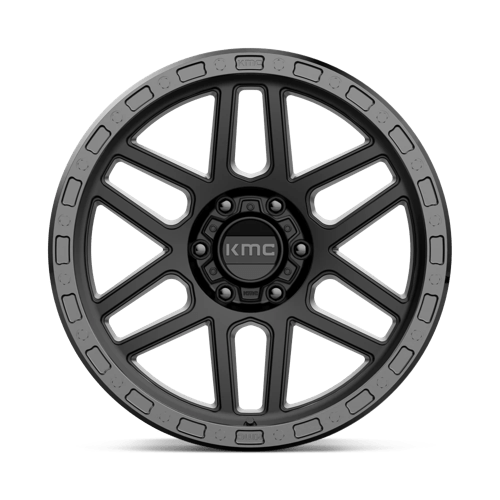 20X9 KMC KM544 MESA SATIN BLACK W/ GLOSS BLACK LIP 6X139.7