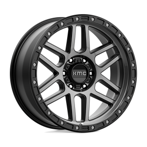 17X8.5 KMC KM544 MESA SATIN BLACK W/ GRAY TINT 6X139.7