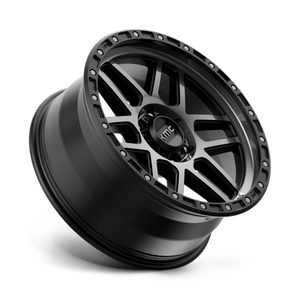 17X8.5 KMC KM544 MESA SATIN BLACK W/ GRAY TINT 6X114.3