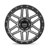 17X8.5 KMC KM544 MESA SATIN BLACK W/ GRAY TINT 6X130