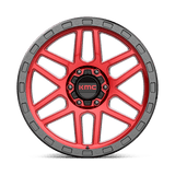 20X9 KMC KM544 MESA CANDY RED W/ BLACK LIP 6X135