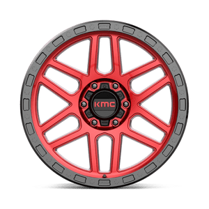 20X9 KMC KM544 MESA CANDY RED W/ BLACK LIP 6X135