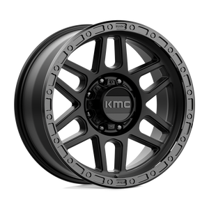 20X9 KMC KM544 MESA SATIN BLACK W/ GLOSS BLACK LIP 8X180