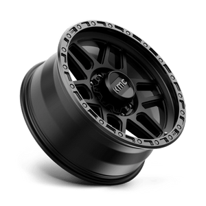 20X9 KMC KM544 MESA SATIN BLACK W/ GLOSS BLACK LIP 8X165.1