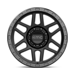 20X9 KMC KM544 MESA SATIN BLACK W/ GLOSS BLACK LIP 8X165.1