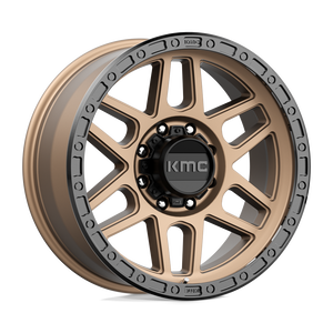 17X9 KMC KM544 MESA MATTE BRONZE W/ BLACK LIP 8X165.1