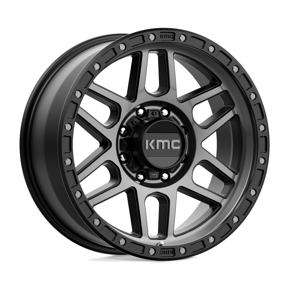 20X9 KMC KM544 MESA SATIN BLACK W/ GRAY TINT 8X165.1