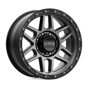 20X9 KMC KM544 MESA SATIN BLACK W/ GRAY TINT 8X180