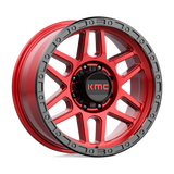 20X9 KMC KM544 MESA CANDY RED W/ BLACK LIP 8X165.1
