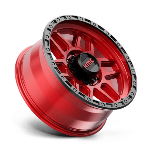 20X9 KMC KM544 MESA CANDY RED W/ BLACK LIP 8X165.1