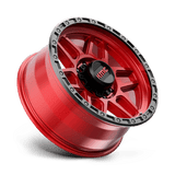 20X9 KMC KM544 MESA CANDY RED W/ BLACK LIP 8X180