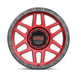 20X9 KMC KM544 MESA CANDY RED W/ BLACK LIP 8X180