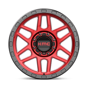 20X9 KMC KM544 MESA CANDY RED W/ BLACK LIP 8X180