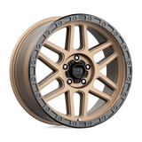 17X9 KMC KM544 MESA MATTE BRONZE W/ BLACK LIP 5X127