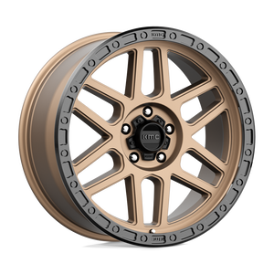 17X9 KMC KM544 MESA MATTE BRONZE W/ BLACK LIP 5X127