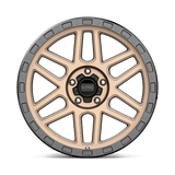 20X9 KMC KM544 MESA MATTE BRONZE W/ BLACK LIP 5X150