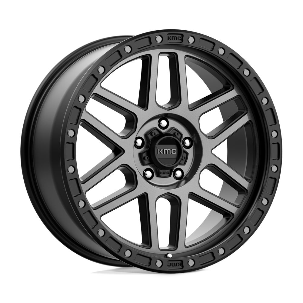 20X9 KMC KM544 MESA SATIN BLACK W/ GRAY TINT 5X127