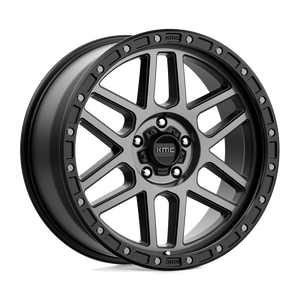 17X9 KMC KM544 MESA SATIN BLACK W/ GRAY TINT 5X127