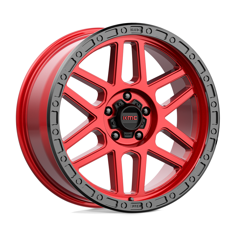 20X9 KMC KM544 MESA CANDY RED W/ BLACK LIP 5X150