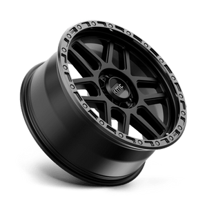 20X9 KMC KM544 MESA SATIN BLACK W/ GLOSS BLACK LIP 6X114.3