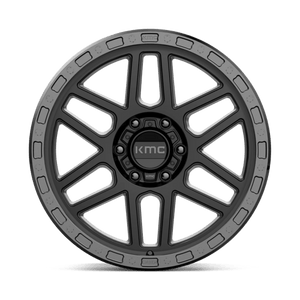 20X9 KMC KM544 MESA SATIN BLACK W/ GLOSS BLACK LIP 6X135