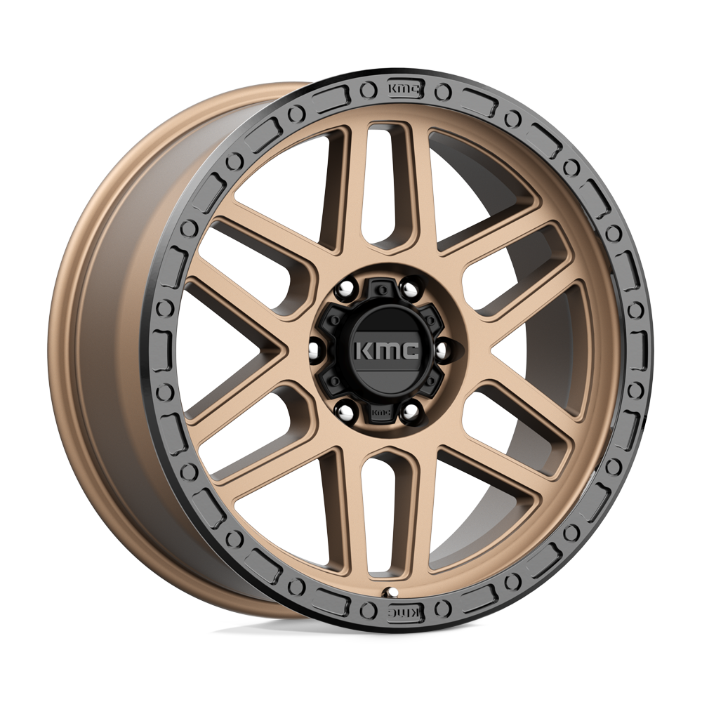 17X9 KMC KM544 MESA MATTE BRONZE W/ BLACK LIP 6X139.7