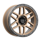 17X9 KMC KM544 MESA MATTE BRONZE W/ BLACK LIP 6X139.7