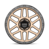 17X9 KMC KM544 MESA MATTE BRONZE W/ BLACK LIP 6X139.7