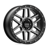 17X9 KMC KM544 MESA SATIN BLACK W/ GRAY TINT 6X139.7