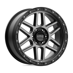17X9 KMC KM544 MESA SATIN BLACK W/ GRAY TINT 6X114.3