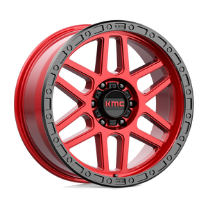 20X9 KMC KM544 MESA CANDY RED W/ BLACK LIP 6X135