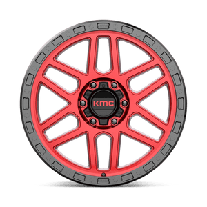 20X9 KMC KM544 MESA CANDY RED W/ BLACK LIP 6X139.7