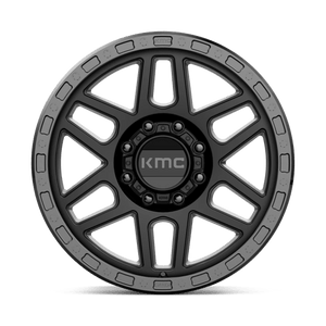 20X9 KMC KM544 MESA SATIN BLACK W/ GLOSS BLACK LIP 8X165.1