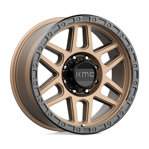 17X9 KMC KM544 MESA MATTE BRONZE W/ BLACK LIP 8X165.1