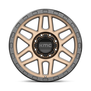 17X9 KMC KM544 MESA MATTE BRONZE W/ BLACK LIP 8X165.1