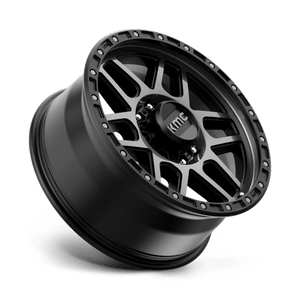17X9 KMC KM544 MESA SATIN BLACK W/ GRAY TINT 8X165.1