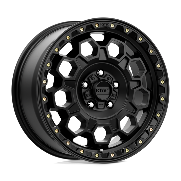 17X8 KMC KM545 TREK RIMS - SATIN BLACK 5X108