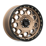 17X9 KMC KM545 TREK MATTE BRONZE W/ BLACK LIP 6X139.7
