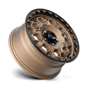 17X8 KMC KM545 TREK RIMS - MATTE BRONZE W/ BLACK LIP 5X108