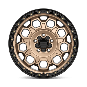 17X8 KMC KM545 TREK RIMS - MATTE BRONZE W/ BLACK LIP 5X108