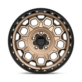 17X9 KMC KM545 TREK MATTE BRONZE W/ BLACK LIP 6X139.7