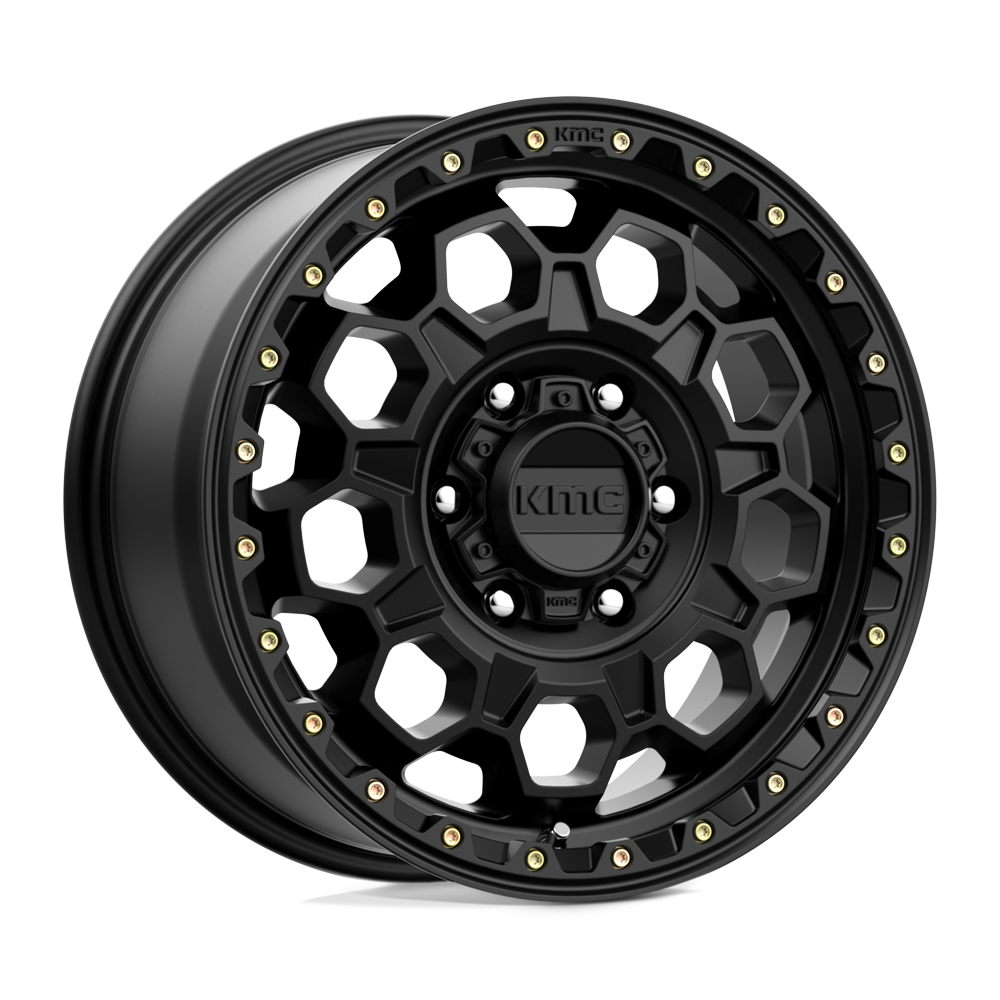 17X8 KMC KM545 TREK SATIN BLACK 6X139.7