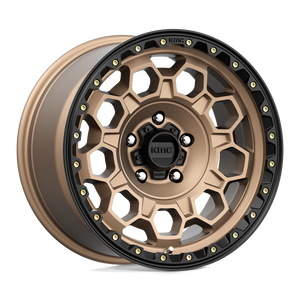17X9 KMC KM545 TREK MATTE BRONZE W/ BLACK LIP 5X127
