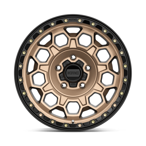 17X9 KMC KM545 TREK MATTE BRONZE W/ BLACK LIP 5X127