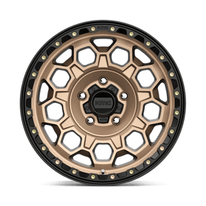 17X9 KMC KM545 TREK MATTE BRONZE W/ BLACK LIP 5X127